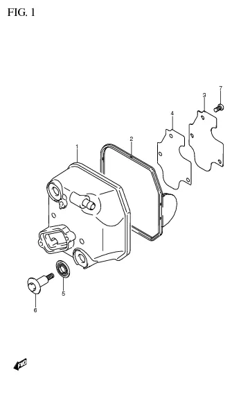 FIG. 1 CYLINDER HEAD COVER
