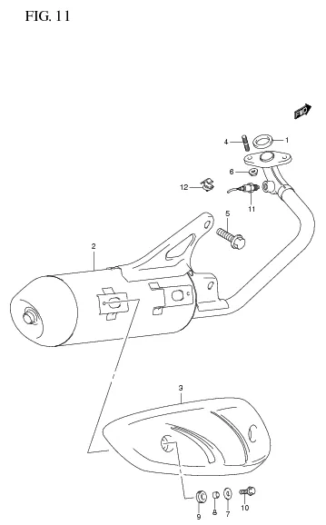 FIG. 11 MUFFLER