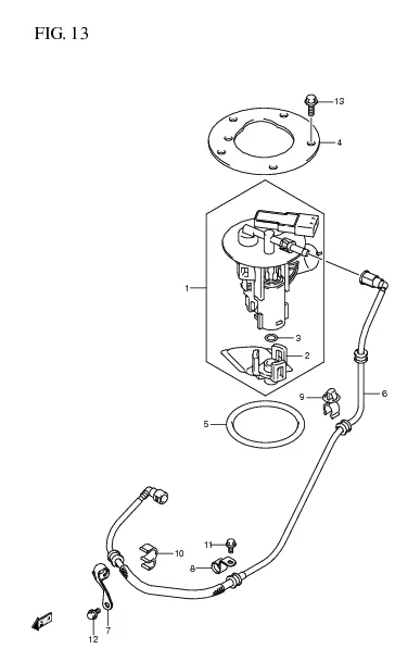 FIG. 13 FUEL PUMP