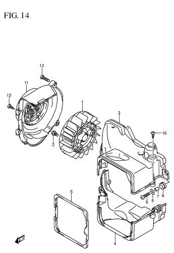 FIG. 14 COOLING FAN