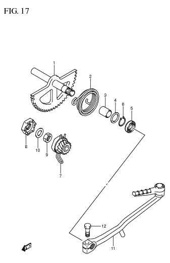 FIG. 17 KICK STARTER