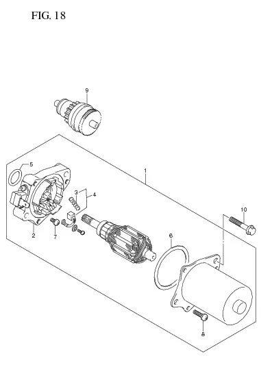 FIG. 18 STARTING MOTOR
