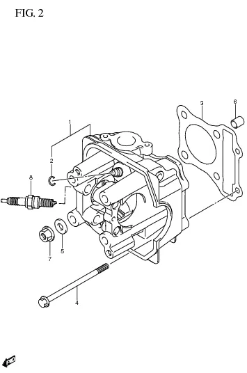 FIG. 2 CYLINDER HEAD