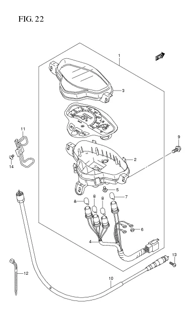 FIG. 22 SPEEDOMETER