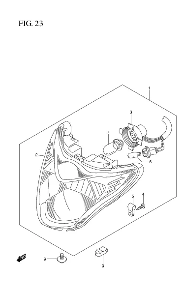 FIG. 23 HEAD LAMP