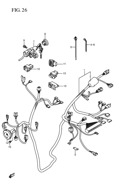 FIG. 26 WIRING HARNESS