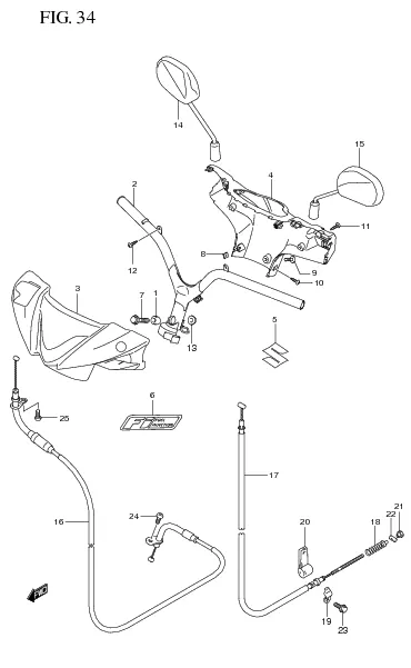 FIG. 34 HANDLE BAR