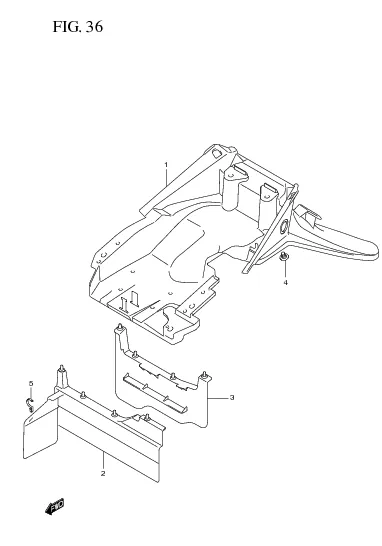 FIG. 36 REAR FENDER