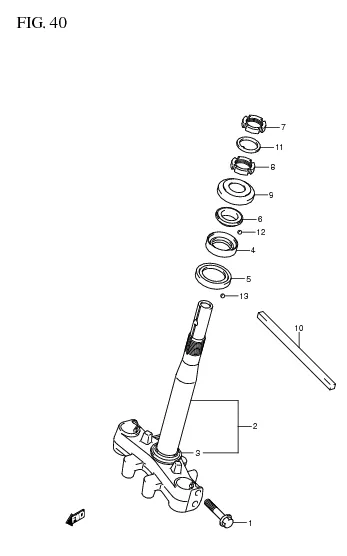 FIG. 40 STERING STEM