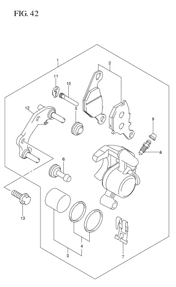 FIG. 42 FRONT CALIPER