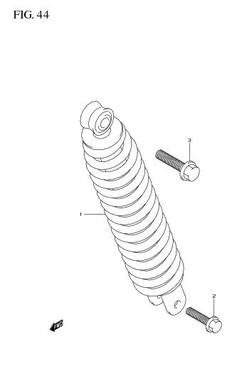 FIG. 44 REAR SHOCK ABSORBER
