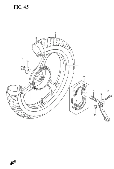FIG. 45 REAR WHEEL