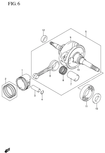FIG. 6 CRANKSHAFT