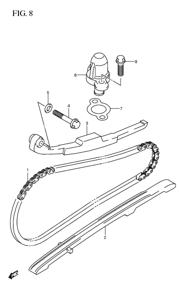 FIG. 8 CAM CHAIN