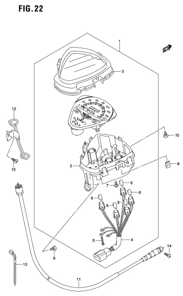 FIG. 22 SPEEDOMETER