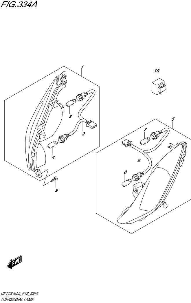 FIG. 334A TURNSIGNAL LAMP