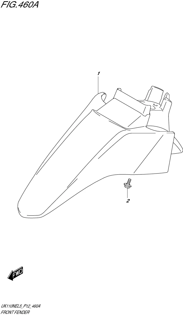 FIG. 460A FRONT FENDER