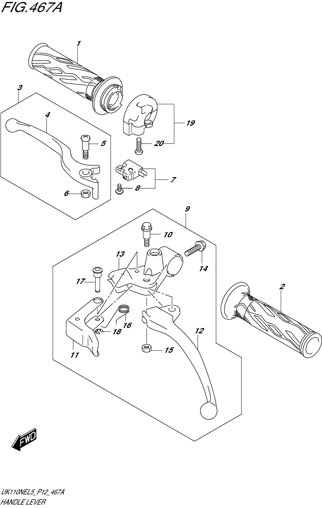 FIG. 467A HANDLE LEVER