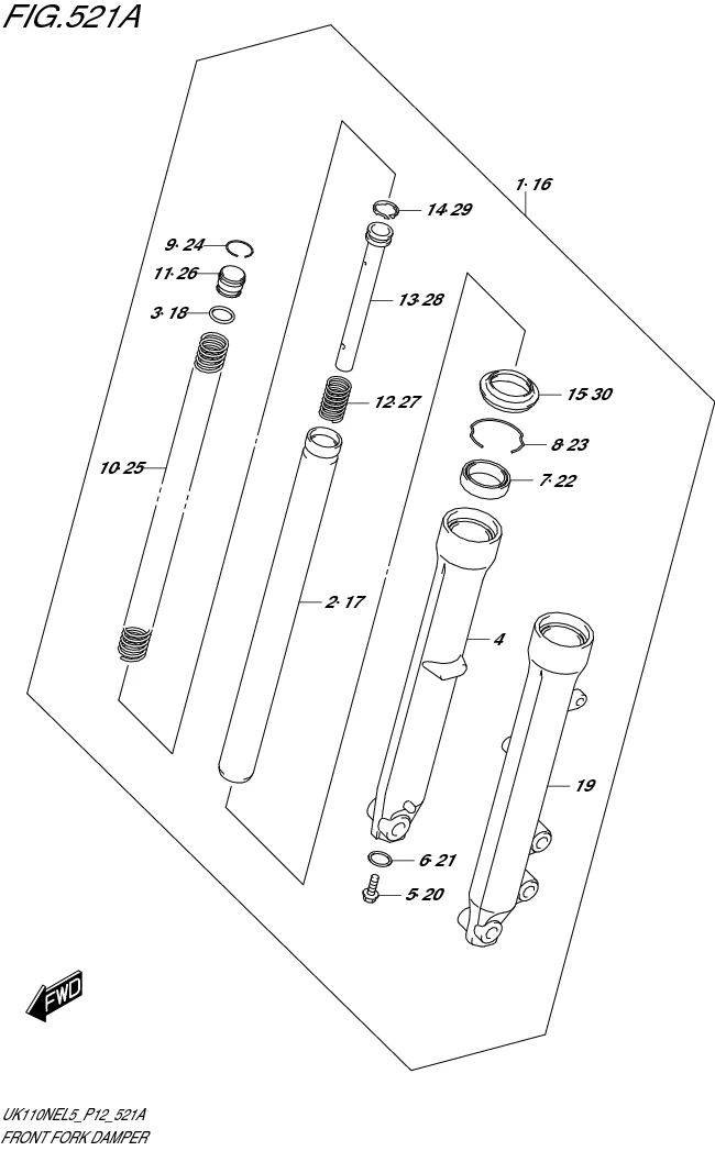 FIG. 521A FRONT FORK DAMPER