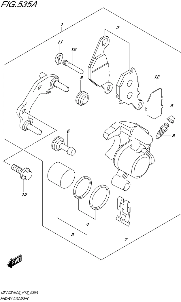 FIG. 535A FRONT CALIPER