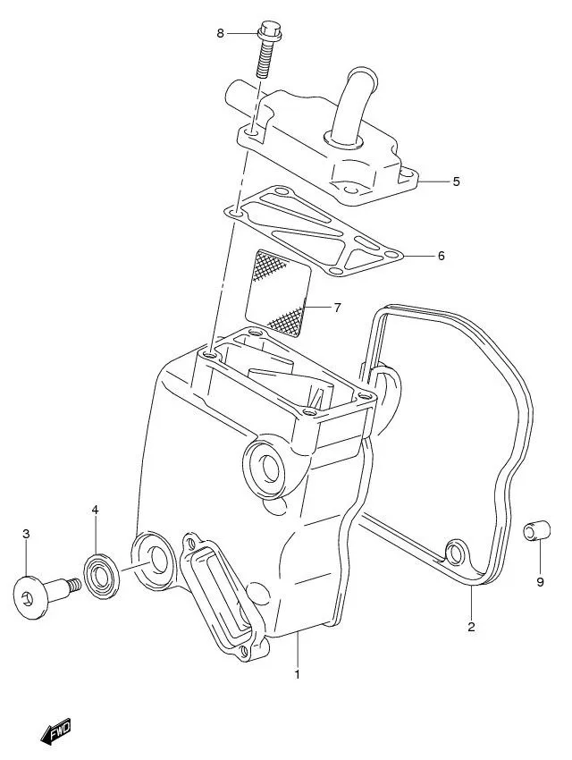 FIG.1 CYLINDER HEAD COVER