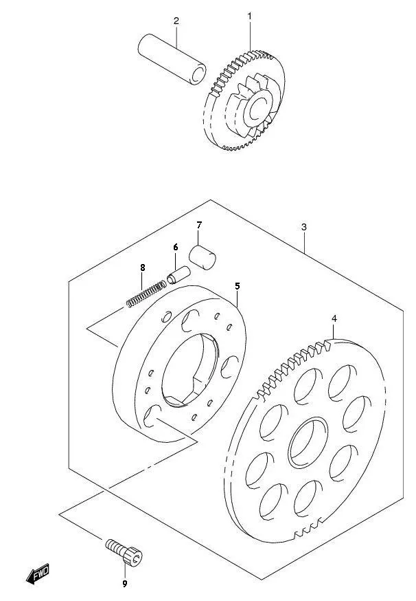 FIG.7 STARTER CLUTCH