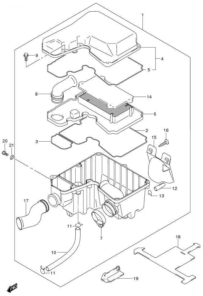 FIG.11 AIR CLEANER