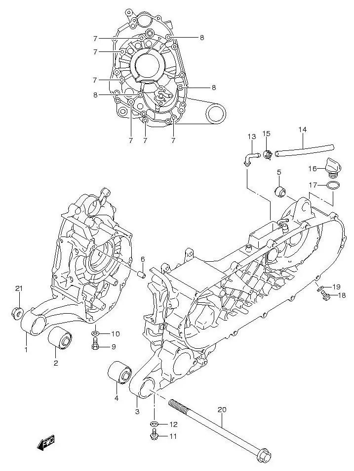 FIG.4 CRANKCASE