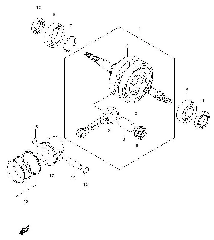 FIG.6 CRANKSHAFT