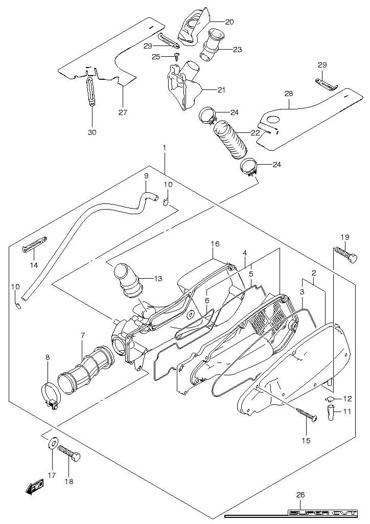 FIG.12 CLEANER ASSY