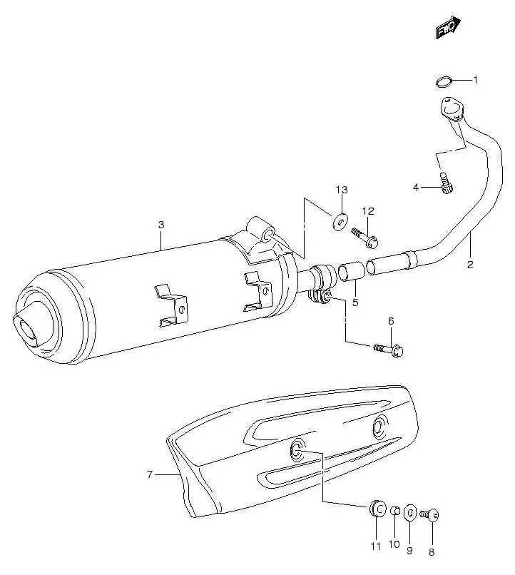 FIG.13 MUFFLER