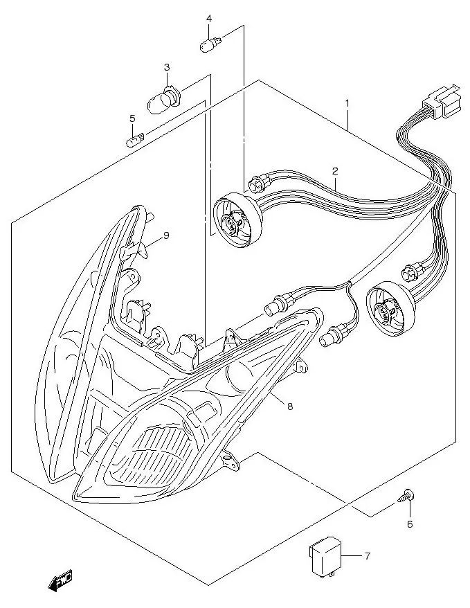 FIG.25 FRONT COMBINATRION LAMP