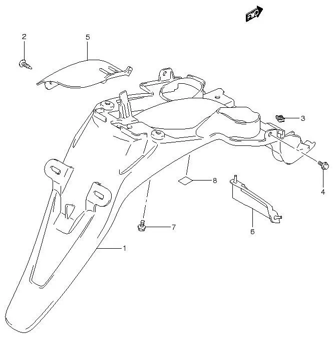 FIG.43 REAR FENDER