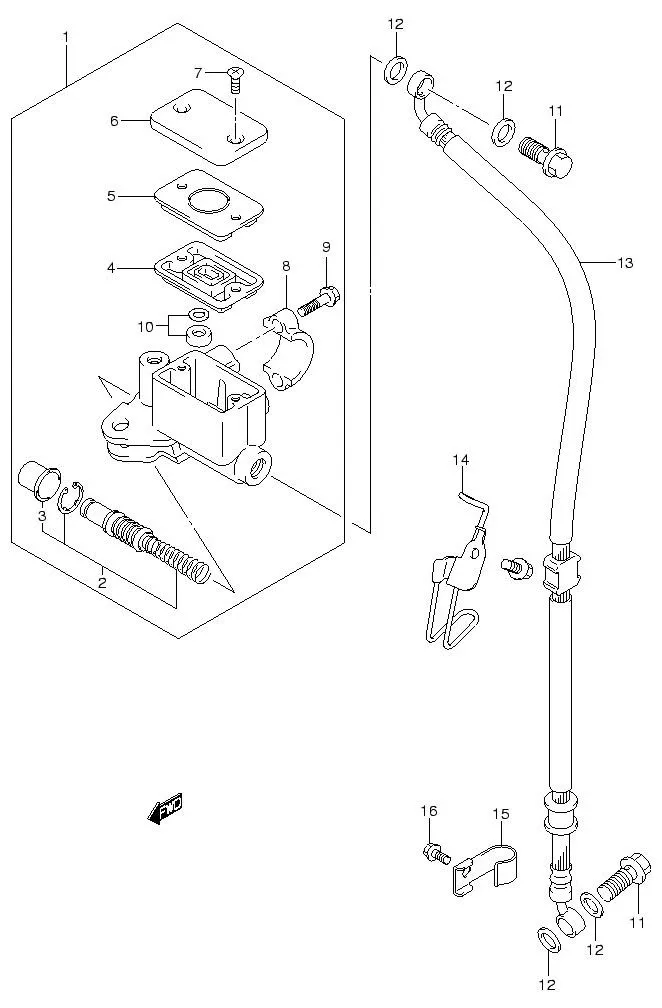 FIG.51 FRONT MASTER CYLINDER