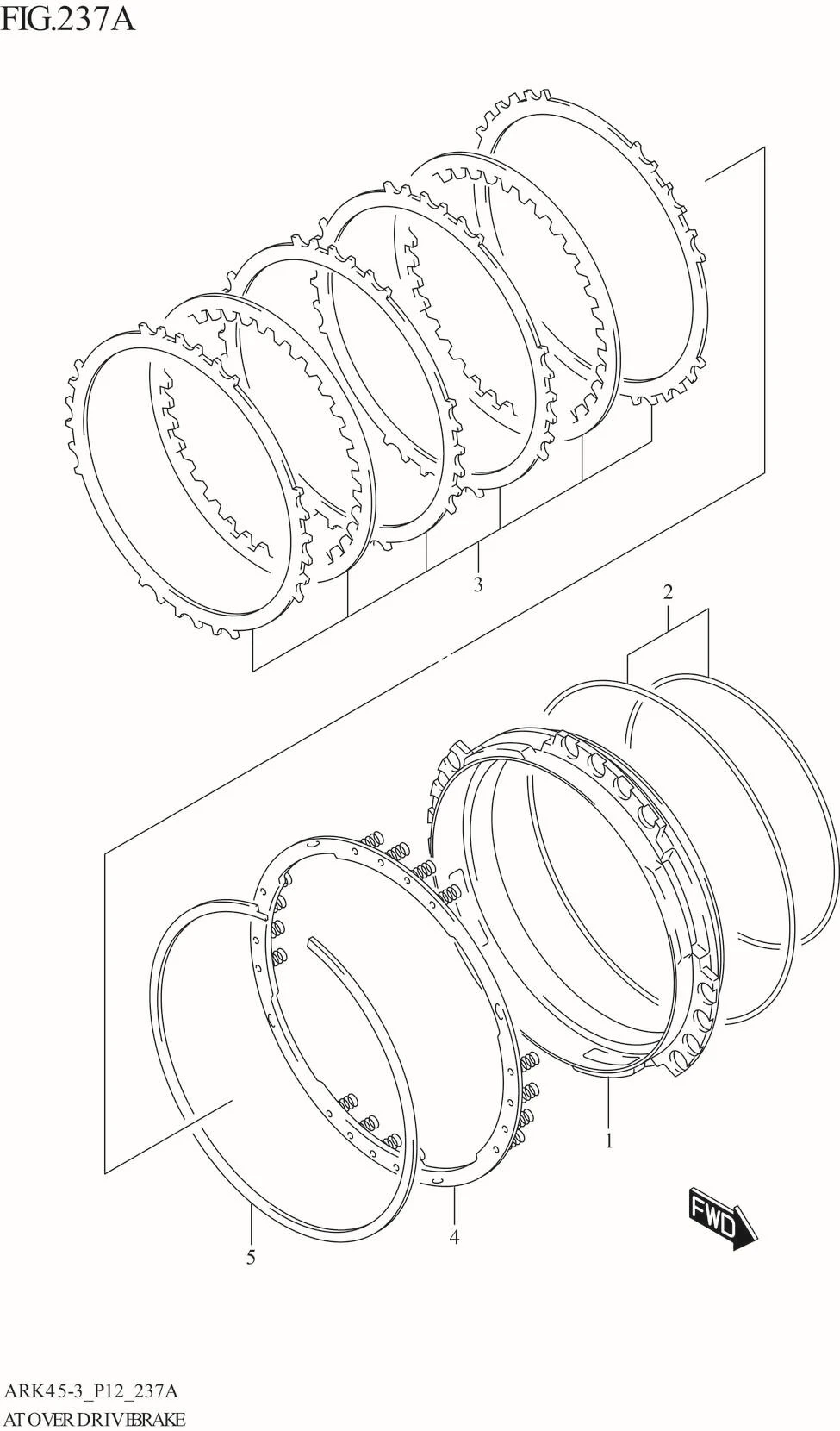 FIG. 237A AT OVER DRIVE BRAKE (4AT)