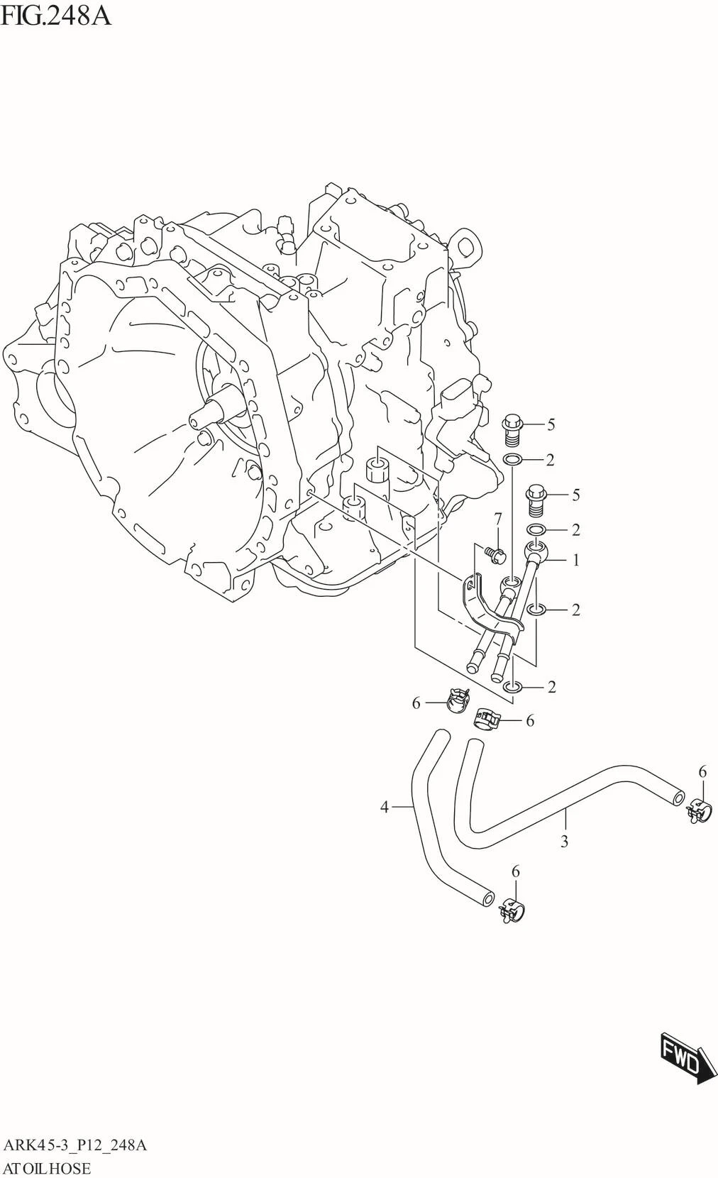 FIG. 248A AT OIL HOSE (4AT)