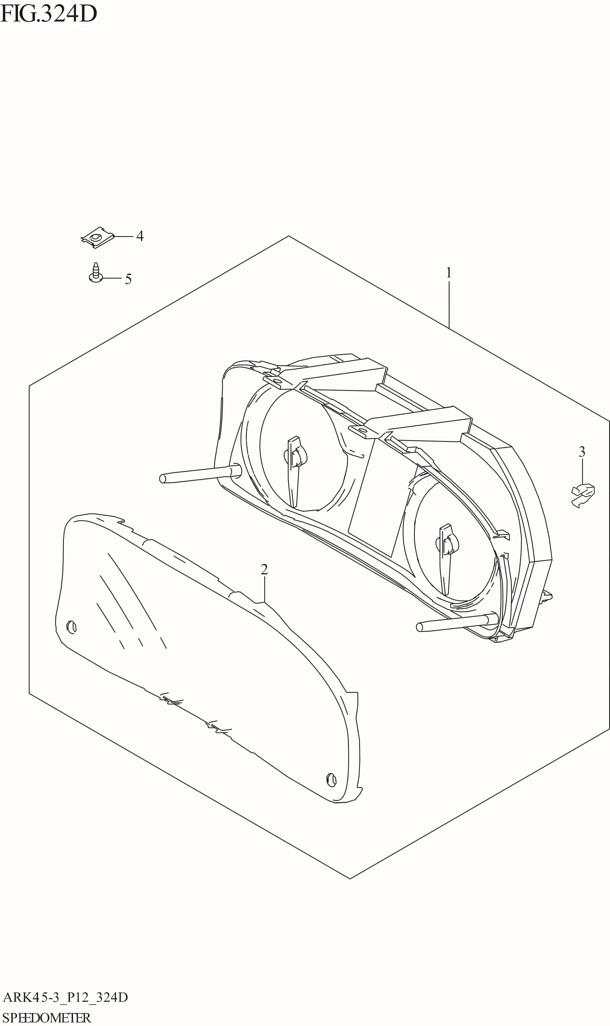 FIG. 324D SPEEDOMETER ((GX,GX_LTD):4AT)