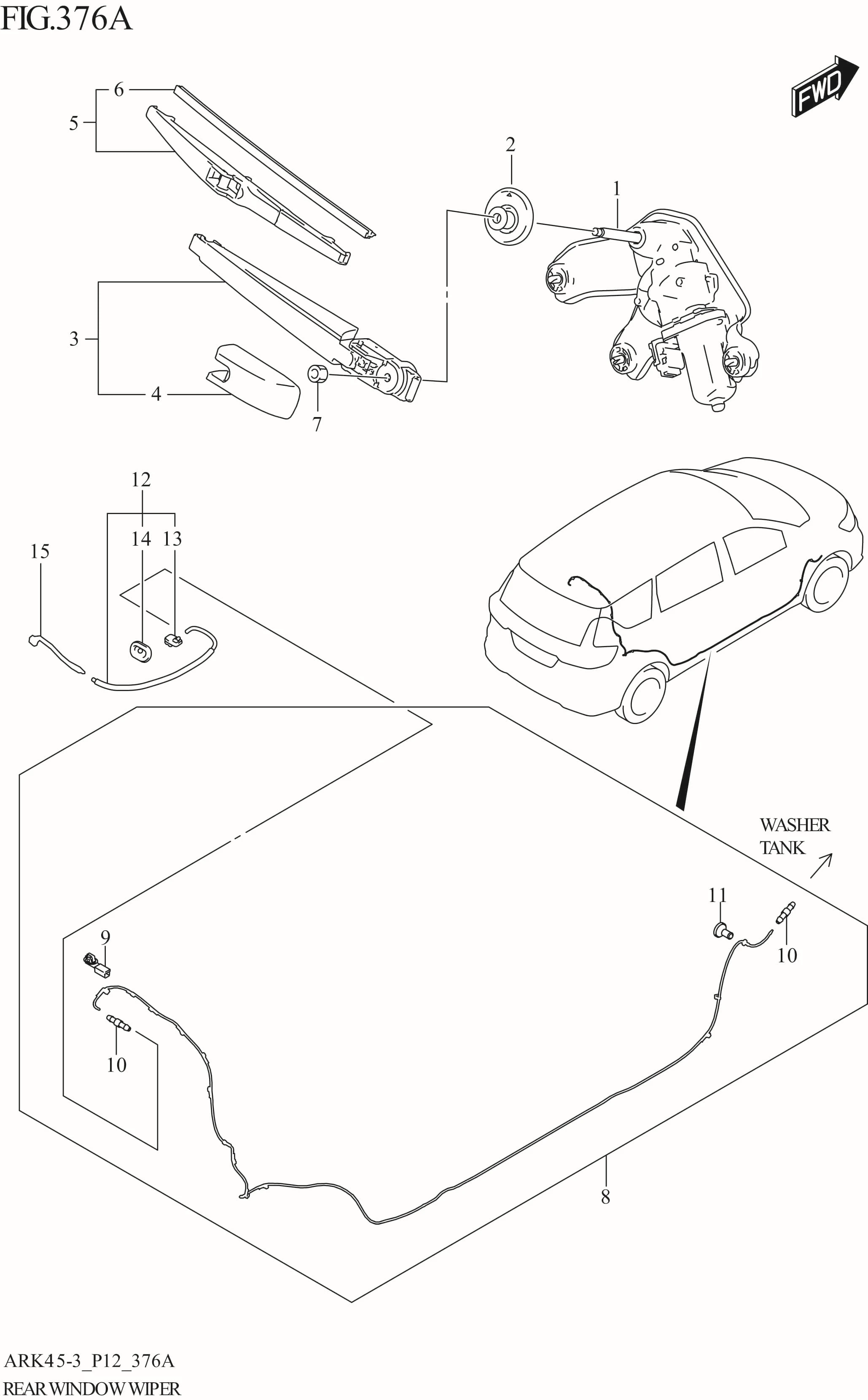 FIG. 376A REAR WINDOW WIPER