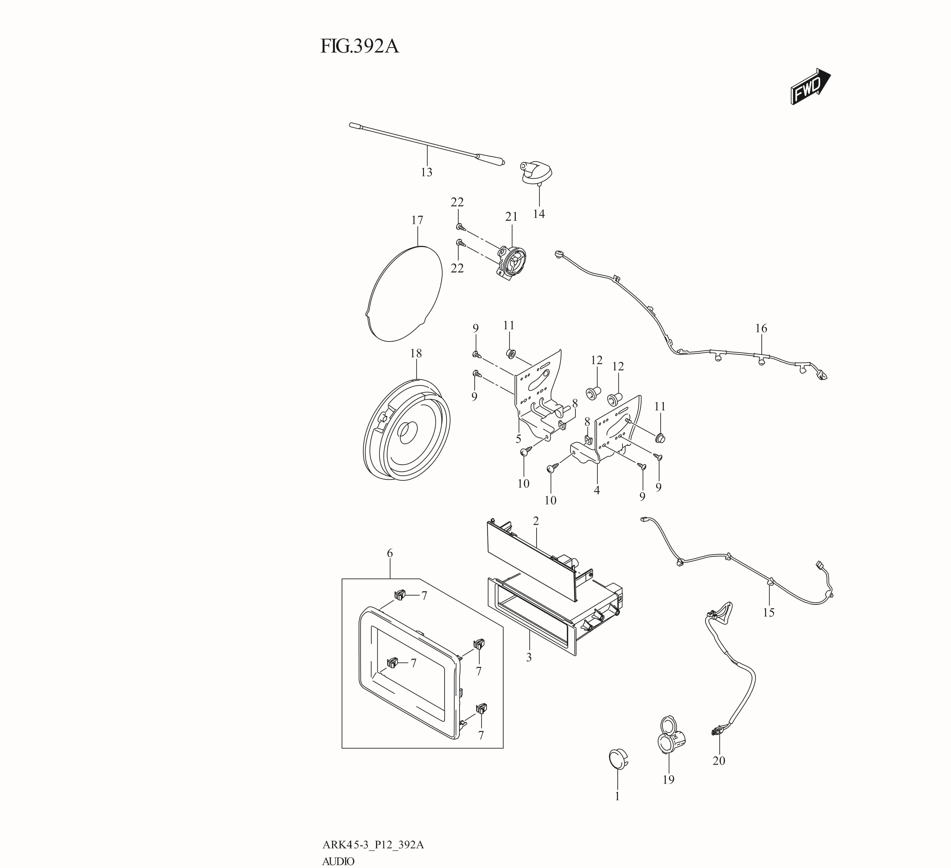 FIG. 392A AUDIO (N/TUNER)