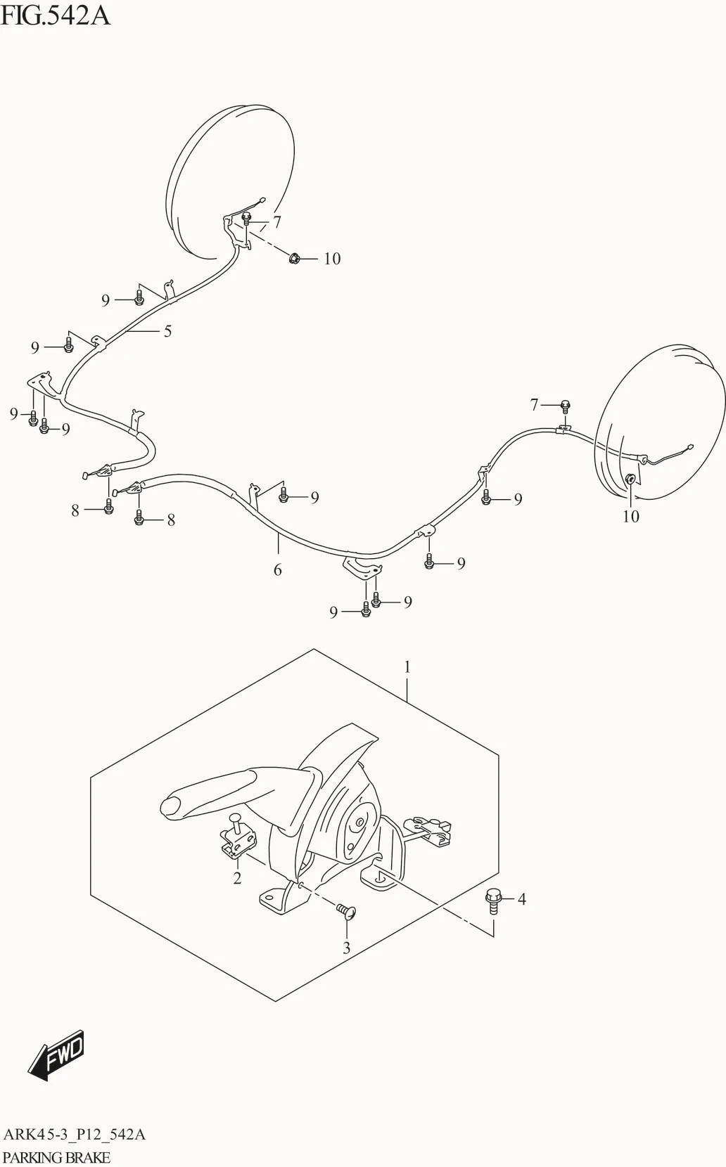FIG. 542A PARKING BRAKE