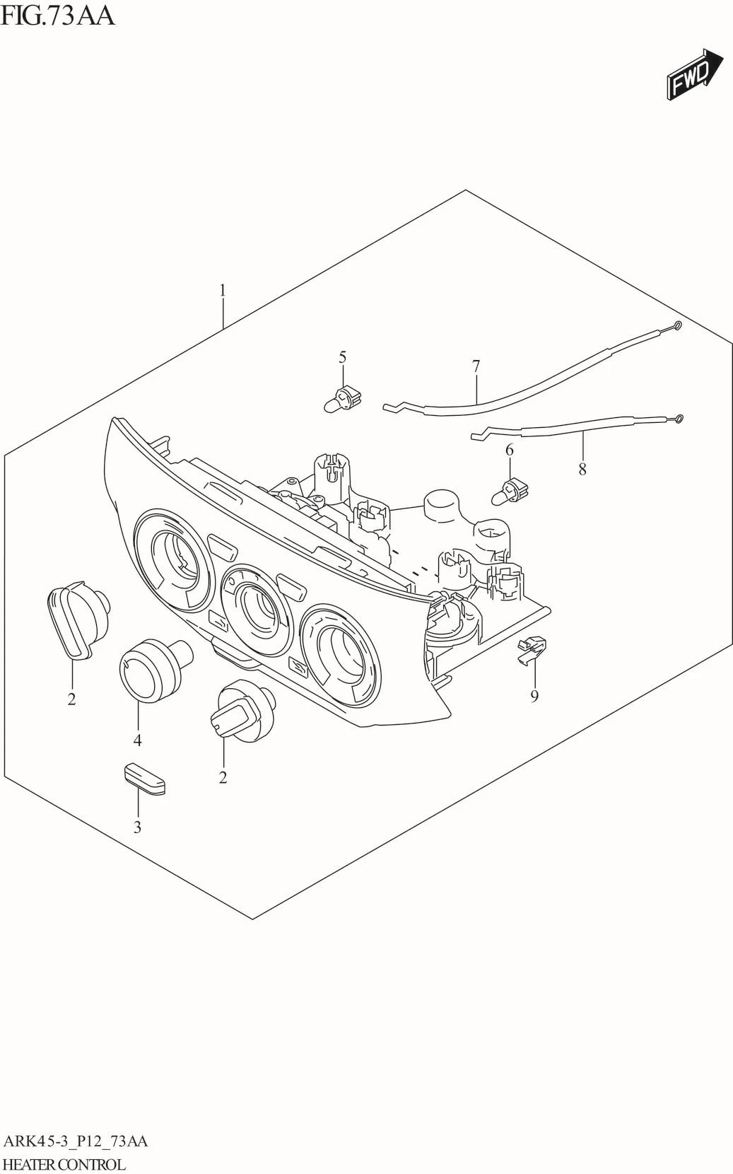 FIG. 73AA HEATER CONTROL (GA)
