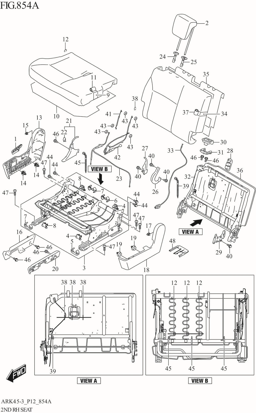 FIG. 854A 2ND RH SEAT (GA)