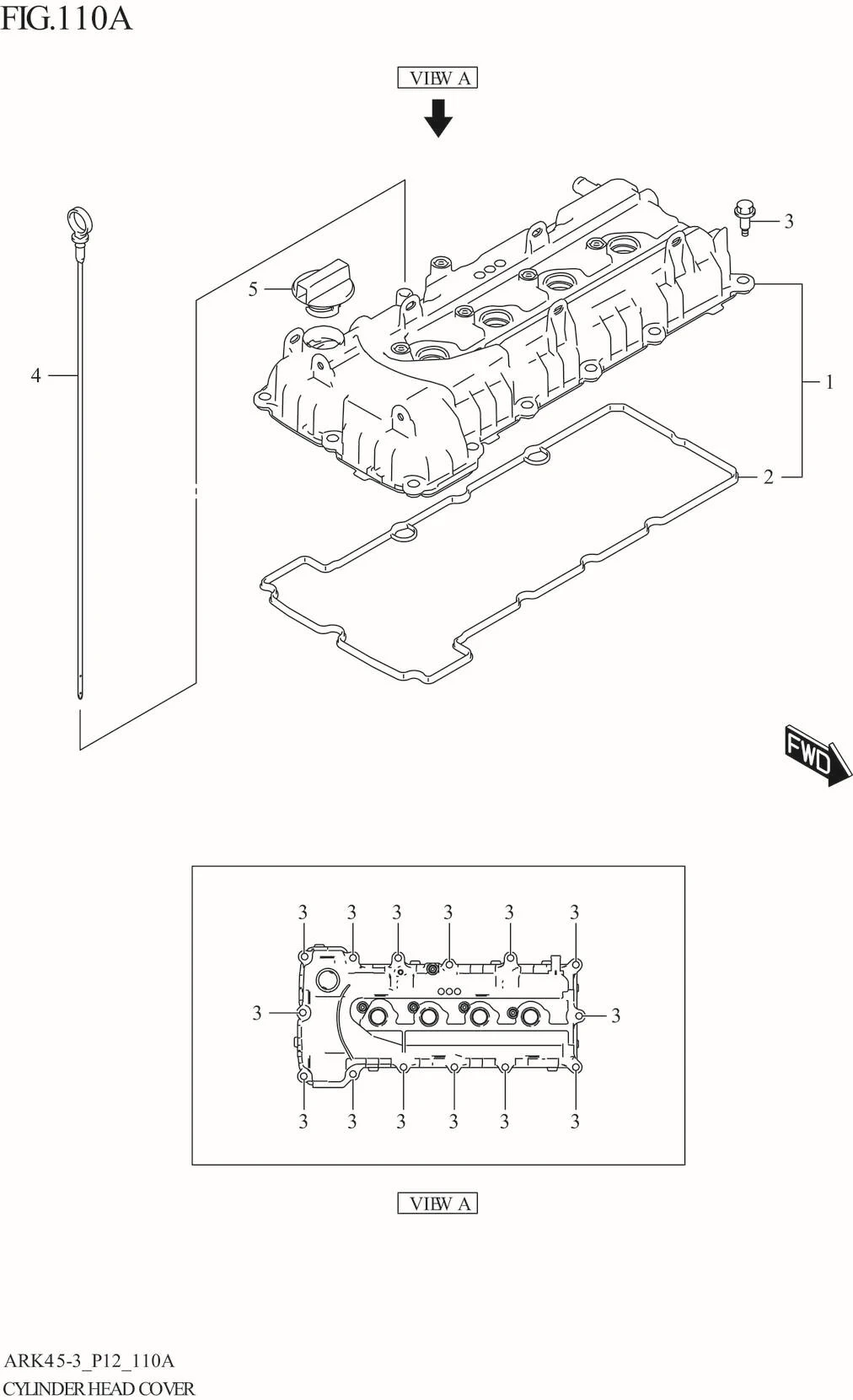 FIG. 110A CYLINDER HEAD COVER