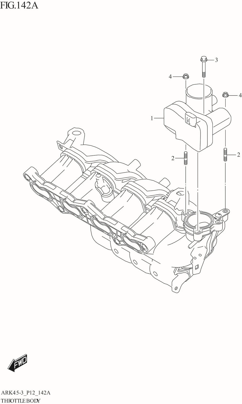 FIG. 142A THROTTLE BODY