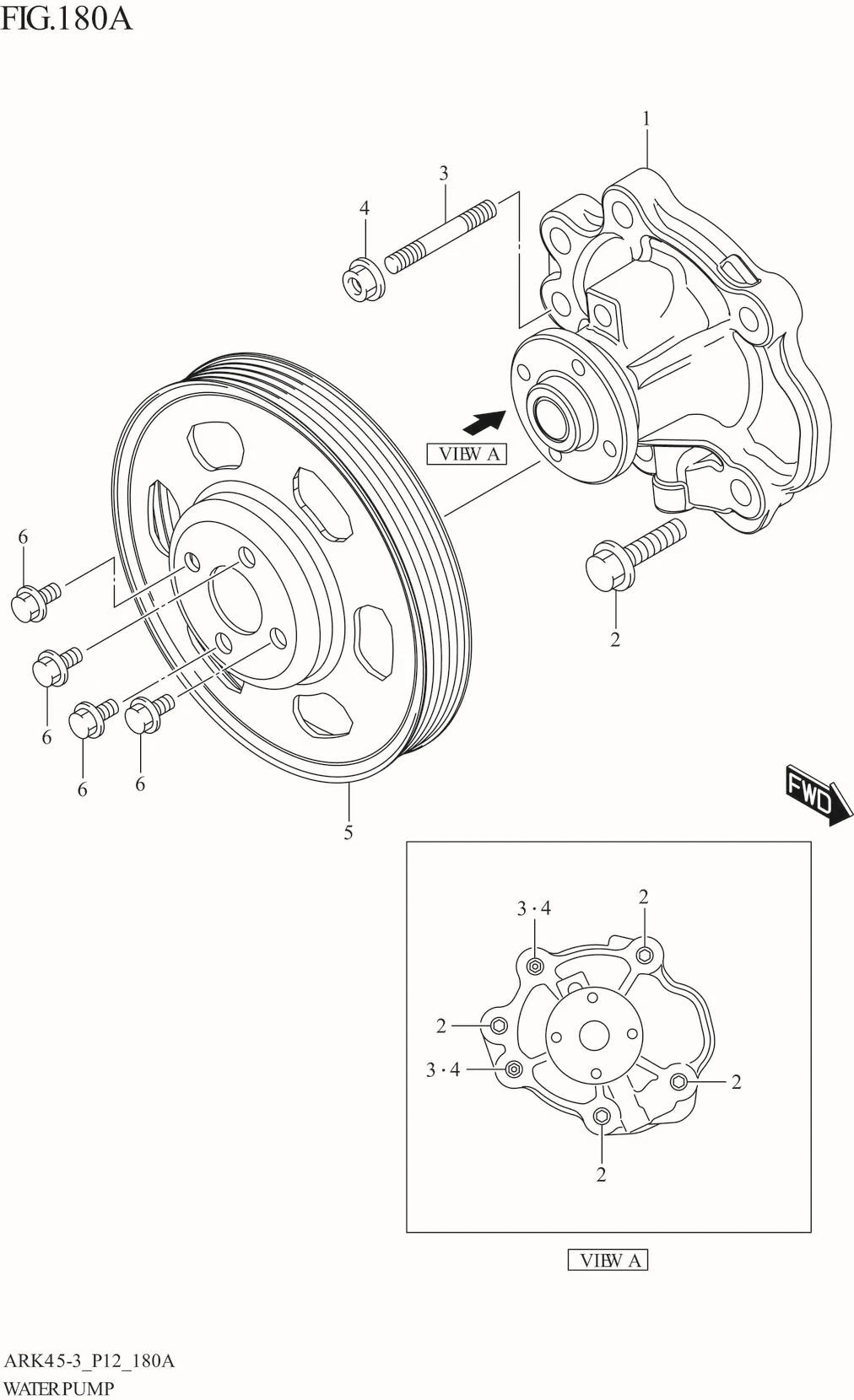 FIG. 180A WATER PUMP