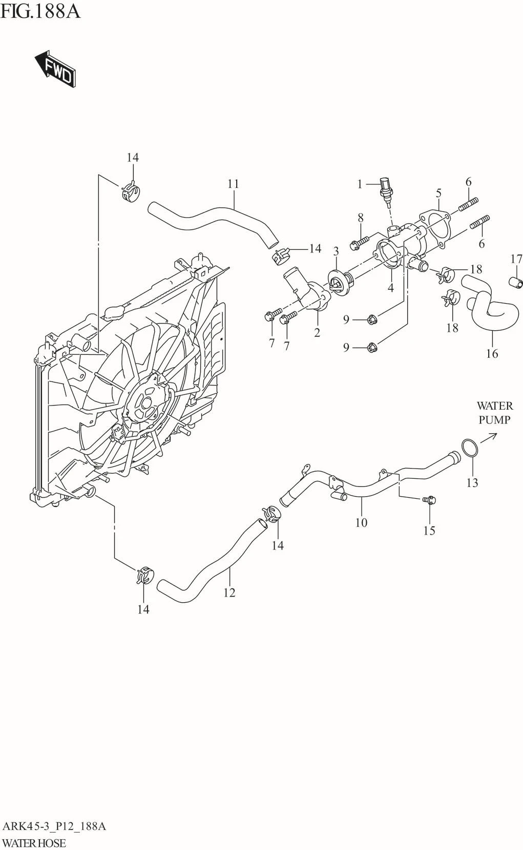 FIG. 188A WATER HOSE (5MT)