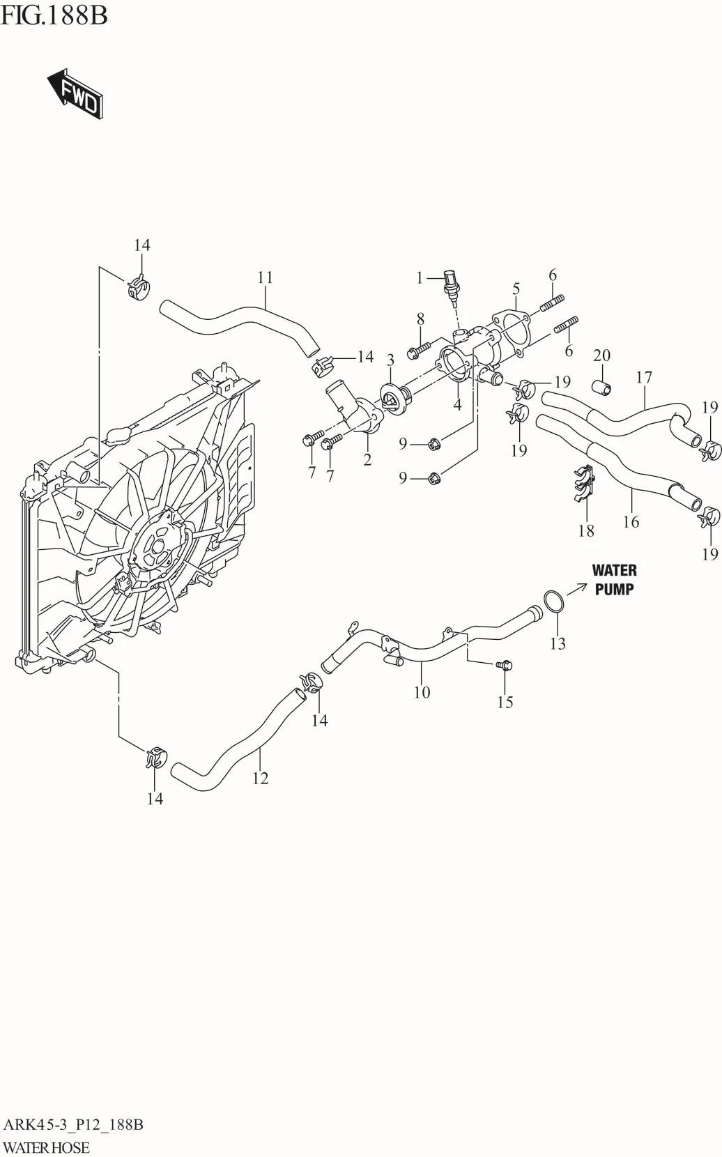 FIG. 188B WATER HOSE (4AT)