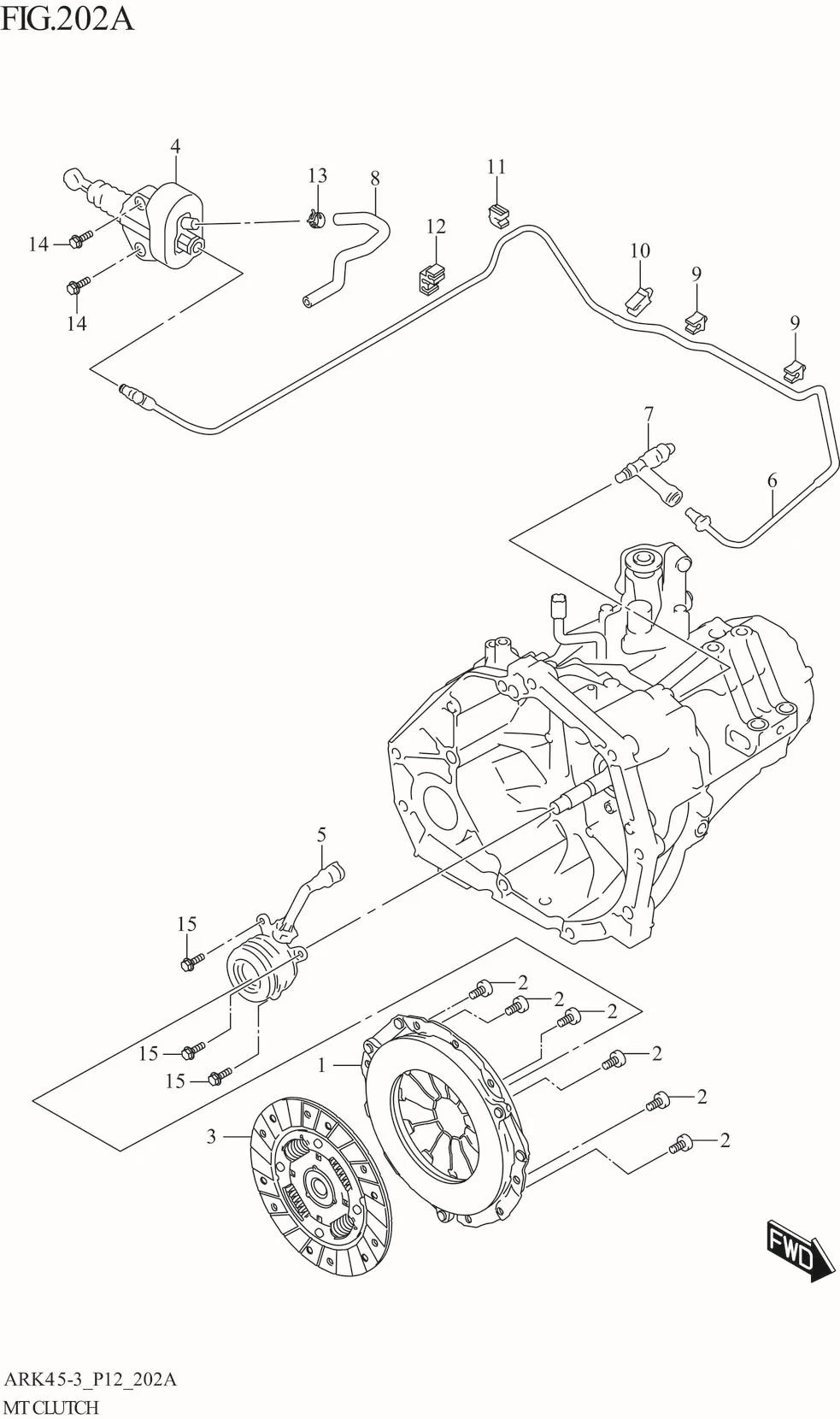 FIG. 202A MT CLUTCH (5MT)