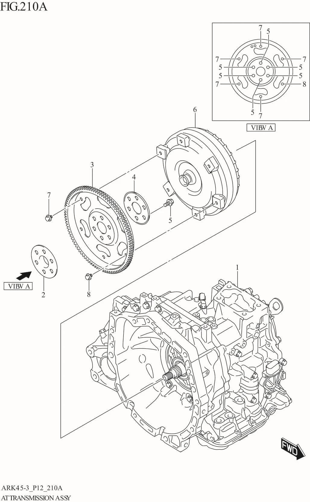 FIG. 210A AT TRANSMISSION ASSY (4AT)