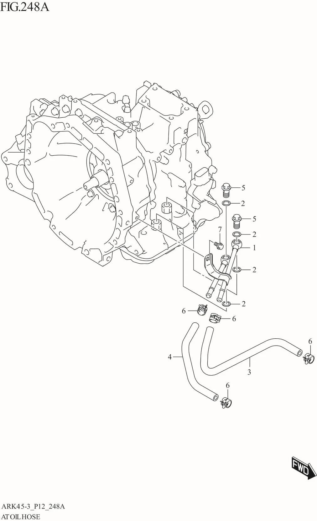 FIG. 248A AT OIL HOSE (4AT)